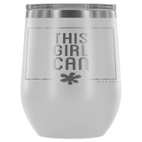 12oz. Stemless Tumbler- This Girl Can